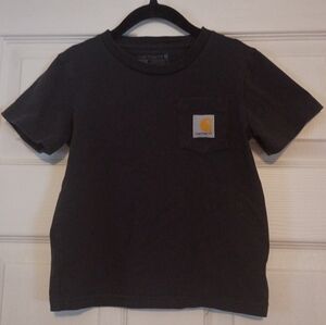 Carhartt Kids Boys Black Pocket Tee Size 5